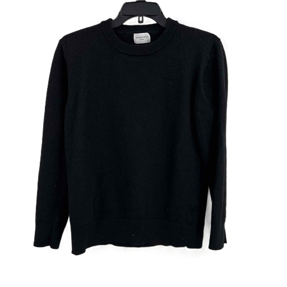 Academy Brand Merino Sweater Jumper Black Long Sleeve Crew Neck XL (AU) / M (US)